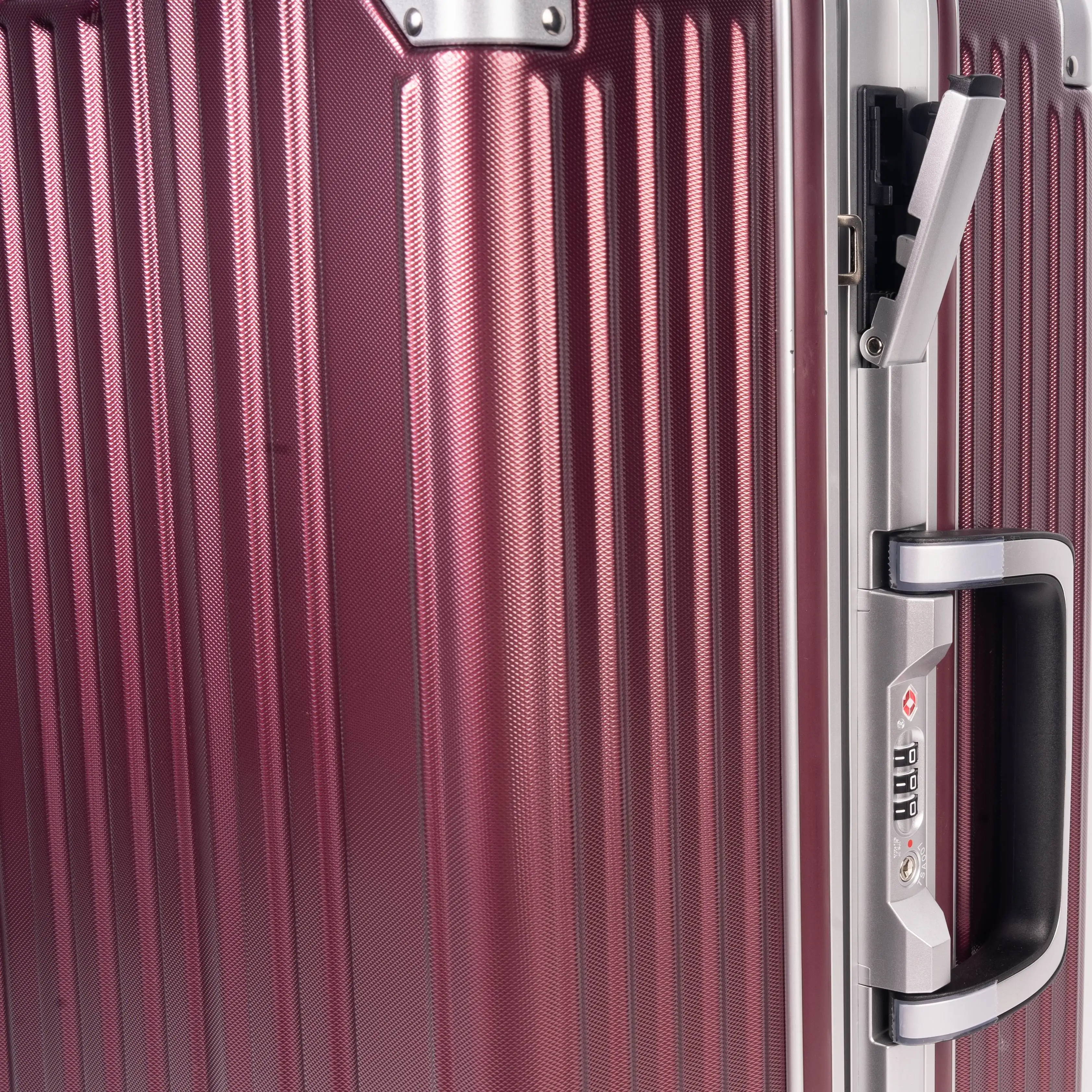 Durable aluminum suitcase TSA lock suitcase universal wheel