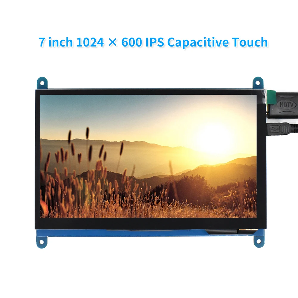 

7 inch 1024*600 IPS Capacitive Touch Panel TFT LCD Module Screen Display for Raspberry Pi 3 B+/4b
