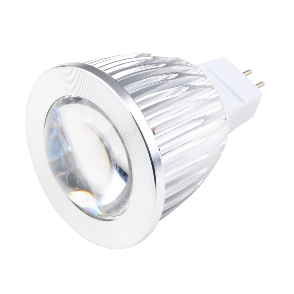 

Яркий Светодиодный точечный светильник MR16 COB, лампочка направленного света, Холодный/теплый белый свет, 6 Вт