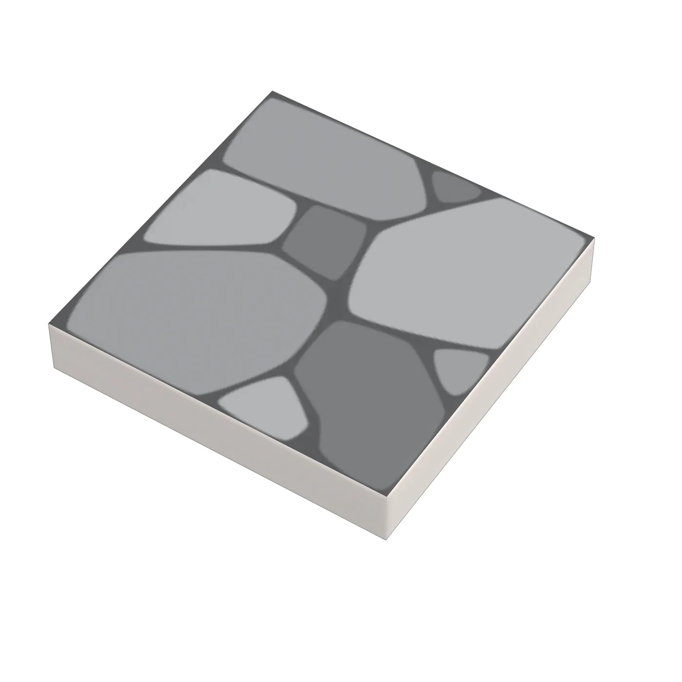 *Flat tile 2x2 printed * Floor D909 20 pcs DIY blo