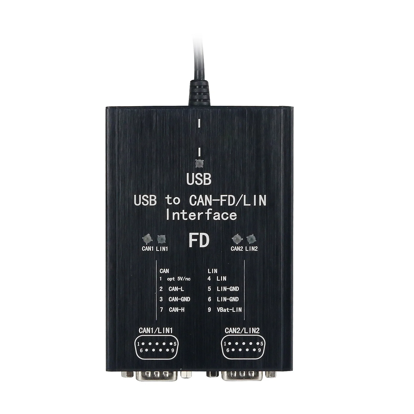 Фото P-CAN-USB Pro P-CAN FD PRO 12 Мбит/с Адаптер USB-CAN 2-канальный CAN FD, совместимый с IPEH-004061 №3