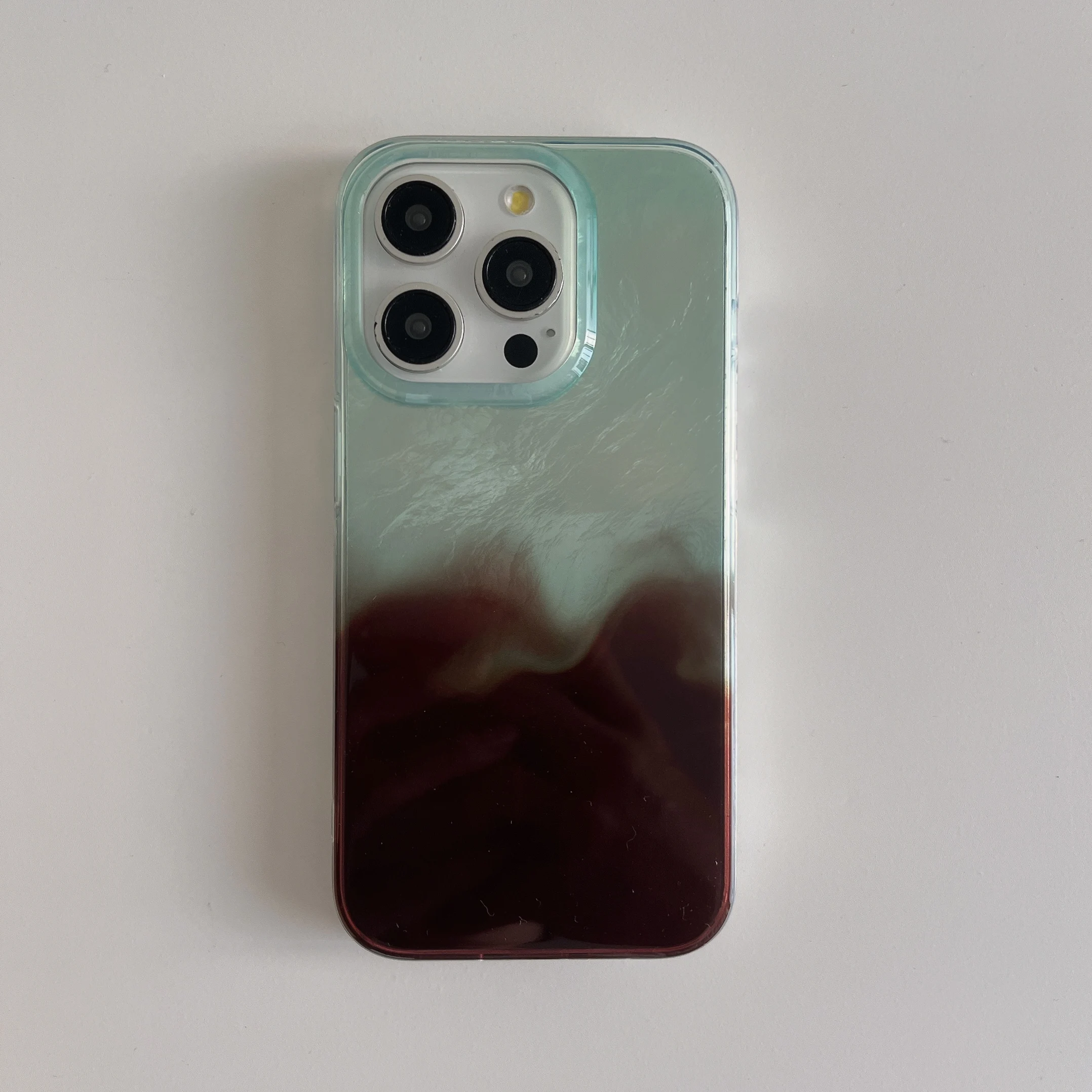 Чехол для телефона в Корейском стиле Ins с серебряной волной кофе черного чая