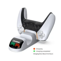 dual fast charger for ps5 controller charger station charging cradle dock station with led indicator for ps5 gamepads