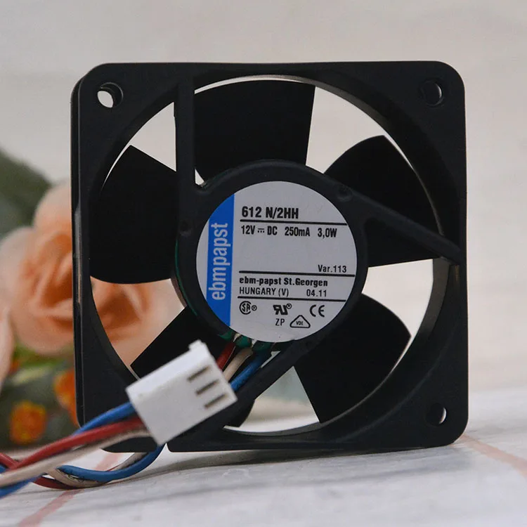 

612 n / 2 hh 6025 12 v, 250 ma 3.0 W 6 cm switch board a cooling fan