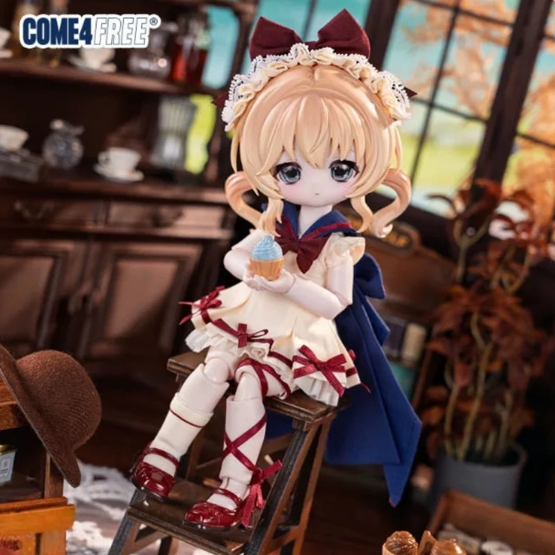 Фото Come4free Bonnie Rabbit Dream Box Series 1/6 Одежда для кукол Bjd: темно-синий и светло-желтый костюм с головным убором, новинка в наличии №2
