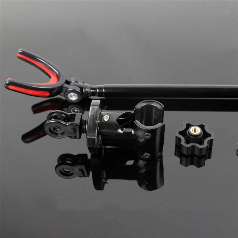 

Fishing Rod Universal Metal Clip Fishing Holder Aluminium Fishing Rod Pole Rack V Holder Bracket Support Stand
