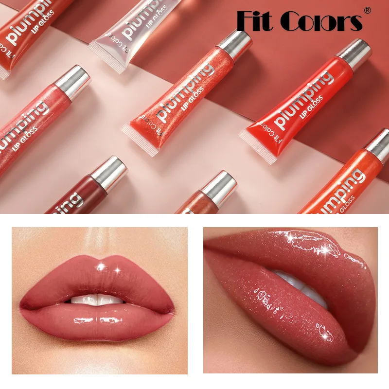 

Sdotter Moisturizing Gloss Plumping Lip Gloss Lip Plumper Makeup Glitter Nutritious Liquid Lipstick Cherry Mineral Oil Clear Lip