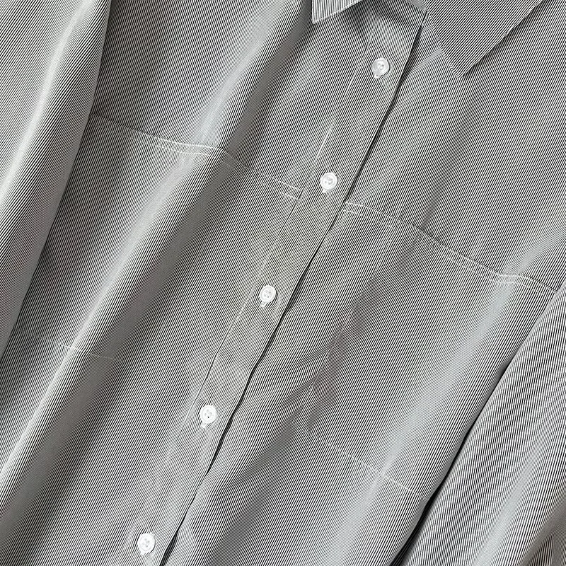 Новинка 2024 женская рубашка KEYANKETIAN из поплина в полоску с карманами Весенняя