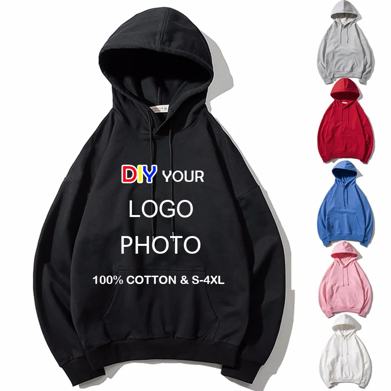 

Men/Women Custom dies DIY Photo Text Print ded die Embroidery Customized sweatshirt cotton high quality streetwear