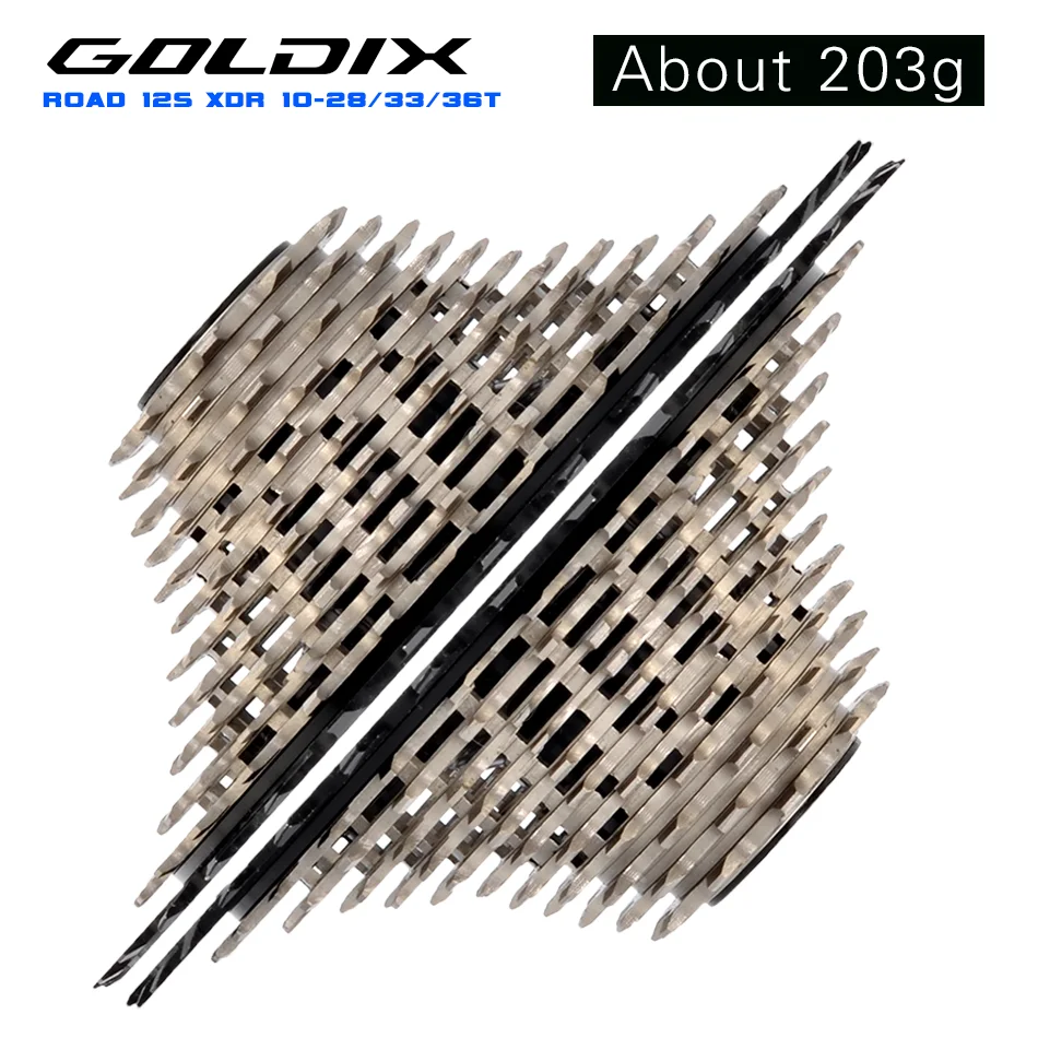 GOLDIX 12s road xdr cassette 10-28T 10-33T 10-36t k7 steel cnc lightweight gear for electronic shifting r9270 r8170 red