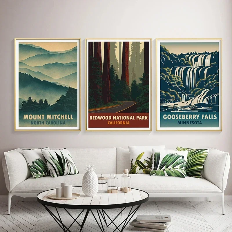 Рисунок на холсте с изображением пейзажа Большого каньона Красного ботаническая