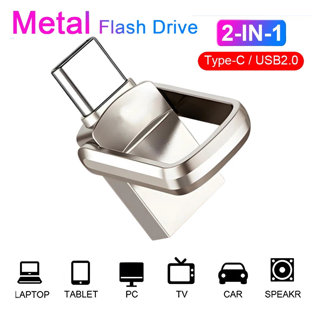 

High Speed 2TB U Disk USB Type-C Interface Mobile Phone Computer Mutual Transmission Portable USB Flash Drive Memory Stick forPC