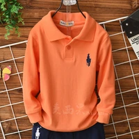 100 cotton boys long sleeved t shirt childrens medium and large childrens clothing spring and autumn clothing baby shirt