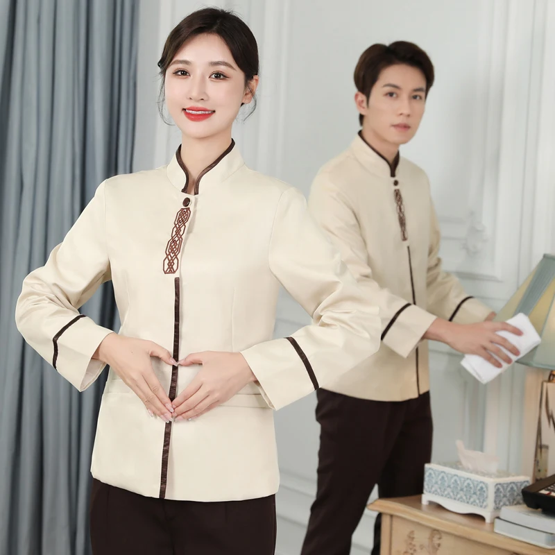 Униформа для китайского ресторана женская одежда уборки костюм администратора
