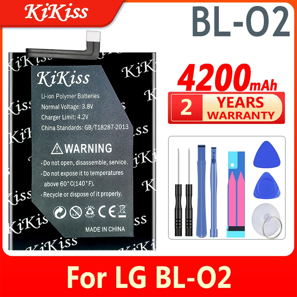 

4200mAh KiKiss Battery BL O2 For LG BL-O2 BL-02 BLO2 High Capacity Batteries
