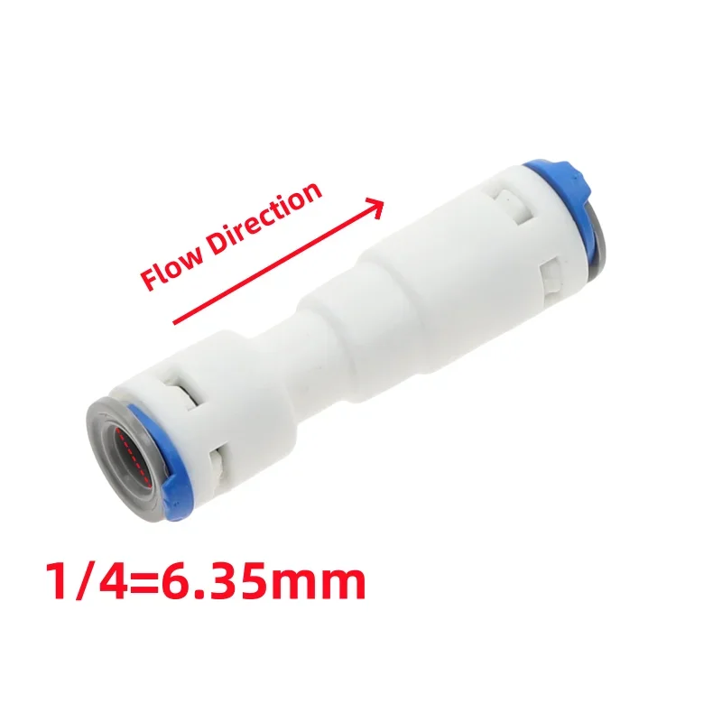 

Обратный клапан обратного обратного очистителя RO, прямое колено 1/4 дюйма, 6,35 мм до 1/8, быстроразъемный соединитель, фитинг для шланга, детали фильтра для воды