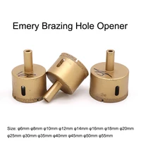 1pc round handle emery brazing hole opener diameter %cf%866mm %cf%8655mm for marble granite quartz stone ceramic tile etc