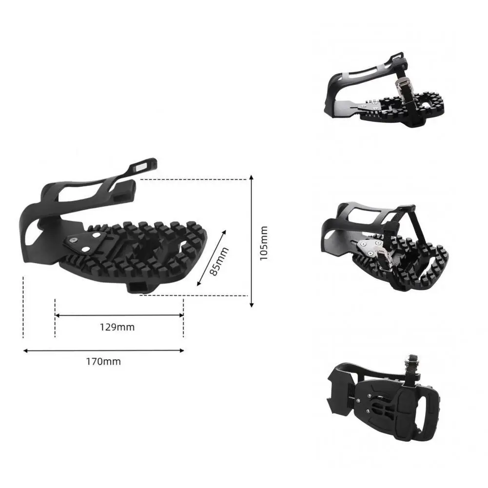 

1Pair Universal Reliable Bicycle Parts Toe Clips Cage Bike Pedals with Clips and Straps for Bicycle Bike Pedal Adapters