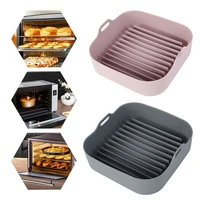 airfryer silicone pot multifunctional air fryers oven accessories bread fried chicken pizza basket baking tray fda baking dishes