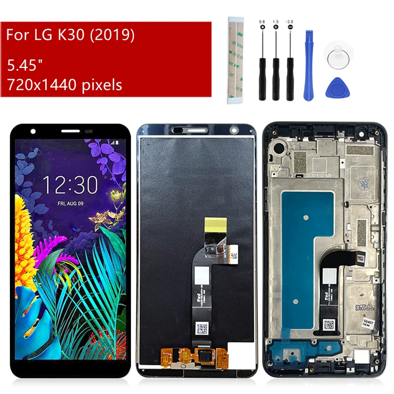 ЖК-дисплей для LG K30 2019 с рамкой, детали для замены и ремонта экрана с инструментами
