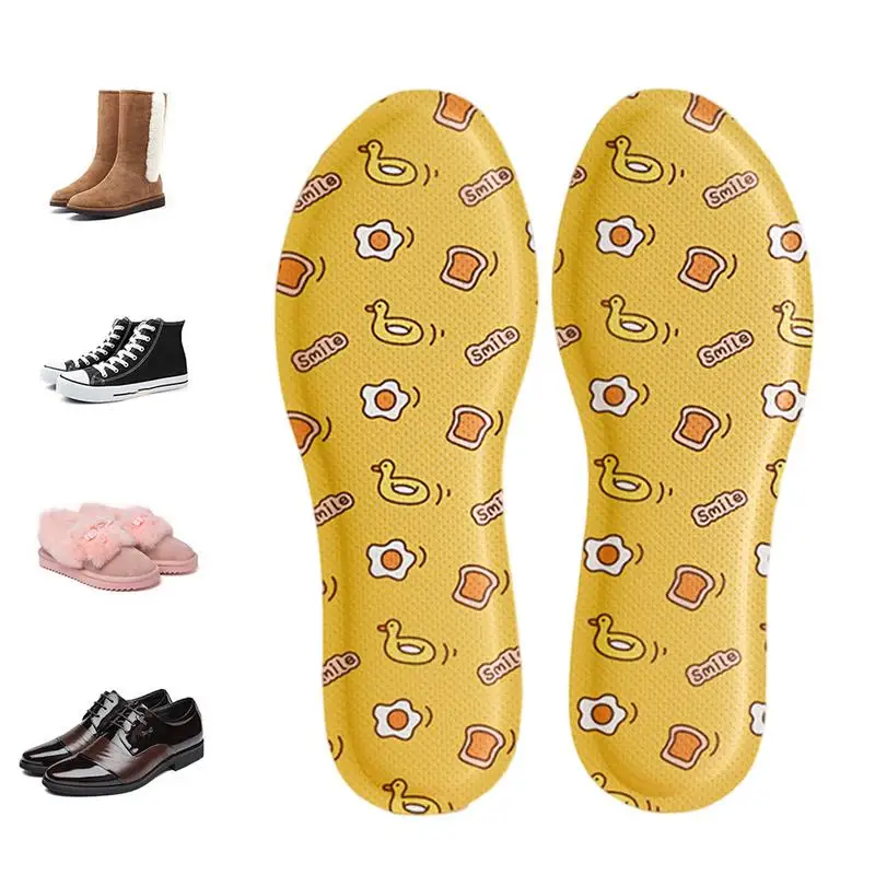 1 пара термостельок с самоподогревом теплые унисекс стельки для поддержки свода