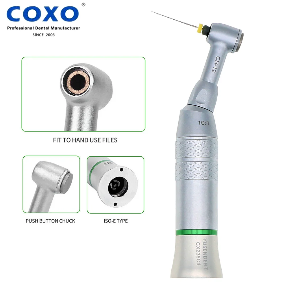 COXO Dental 10:1 Contra Angle 90º Reciprocating Endodontic Low Speed Handpiece NSK ER-10