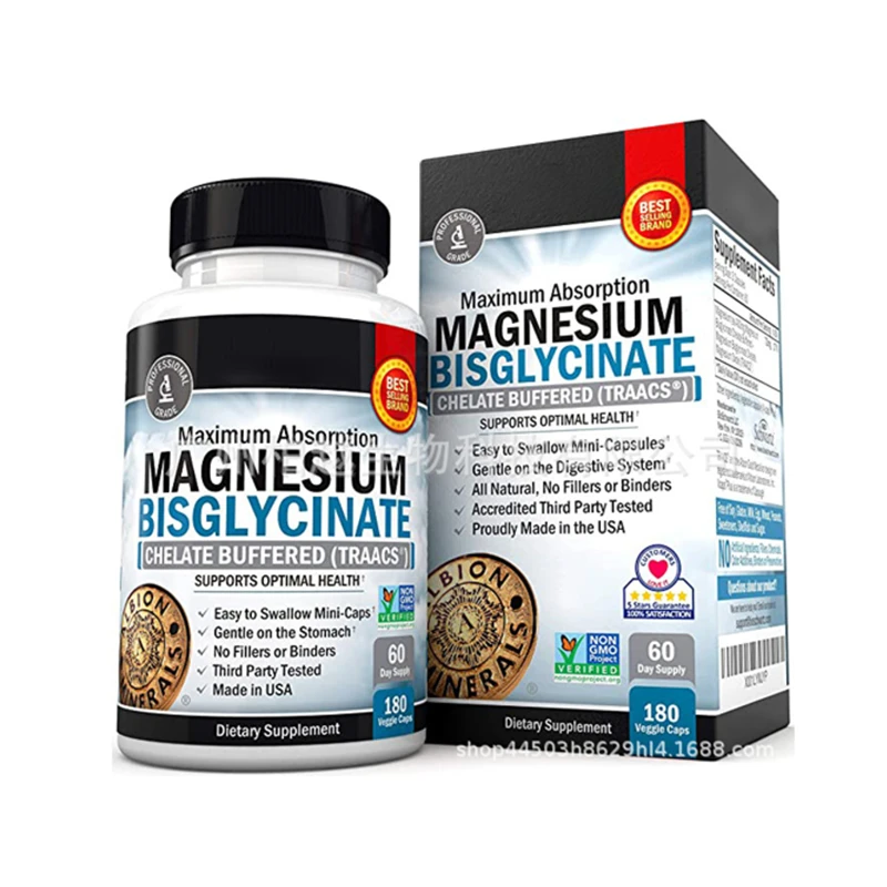 

1 bottle Magnesium capsule maintains normal human appetite enhances human immunity promotes human growth and development