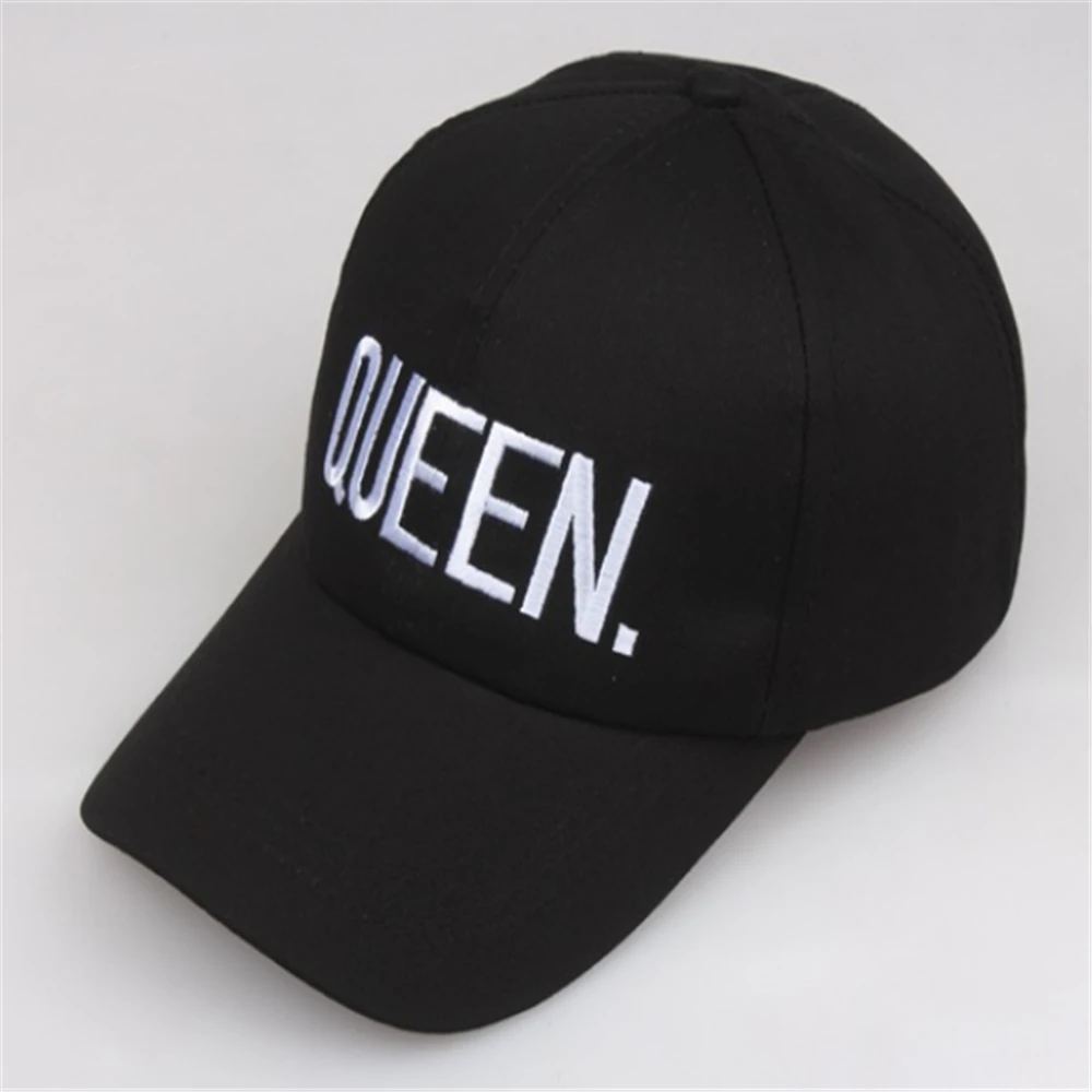 Бейсболка с вышивкой Queen 2022 Кепка плоским козырьком в стиле хип-хоп для пар