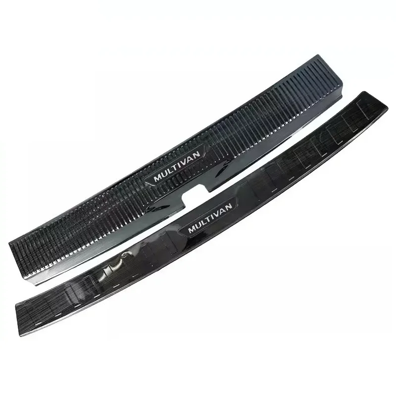 

Для Фольксваген мультифургон T5/T6 2019-2023 защита заднего бампера для стайлинга двери протектор Накладка на порог/протектор багажника Аксессуары для отделки