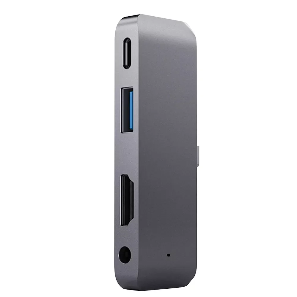 

Stable PD Charging Adapter USB Hub Aluminum Alloy Type-c Compact 4K for Strong Compatibility 3.5mm Headphone Jack Pro
