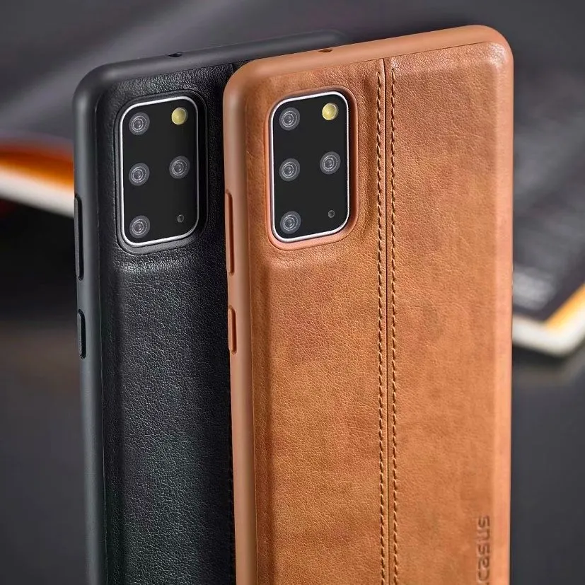 

Luxury PU Leather Phone Case For Samsung Galaxy S 22 ultra S20 S10 S10e S9 S8 Plus Note 20 Slim Soft TPU Back Skin Cover Coque