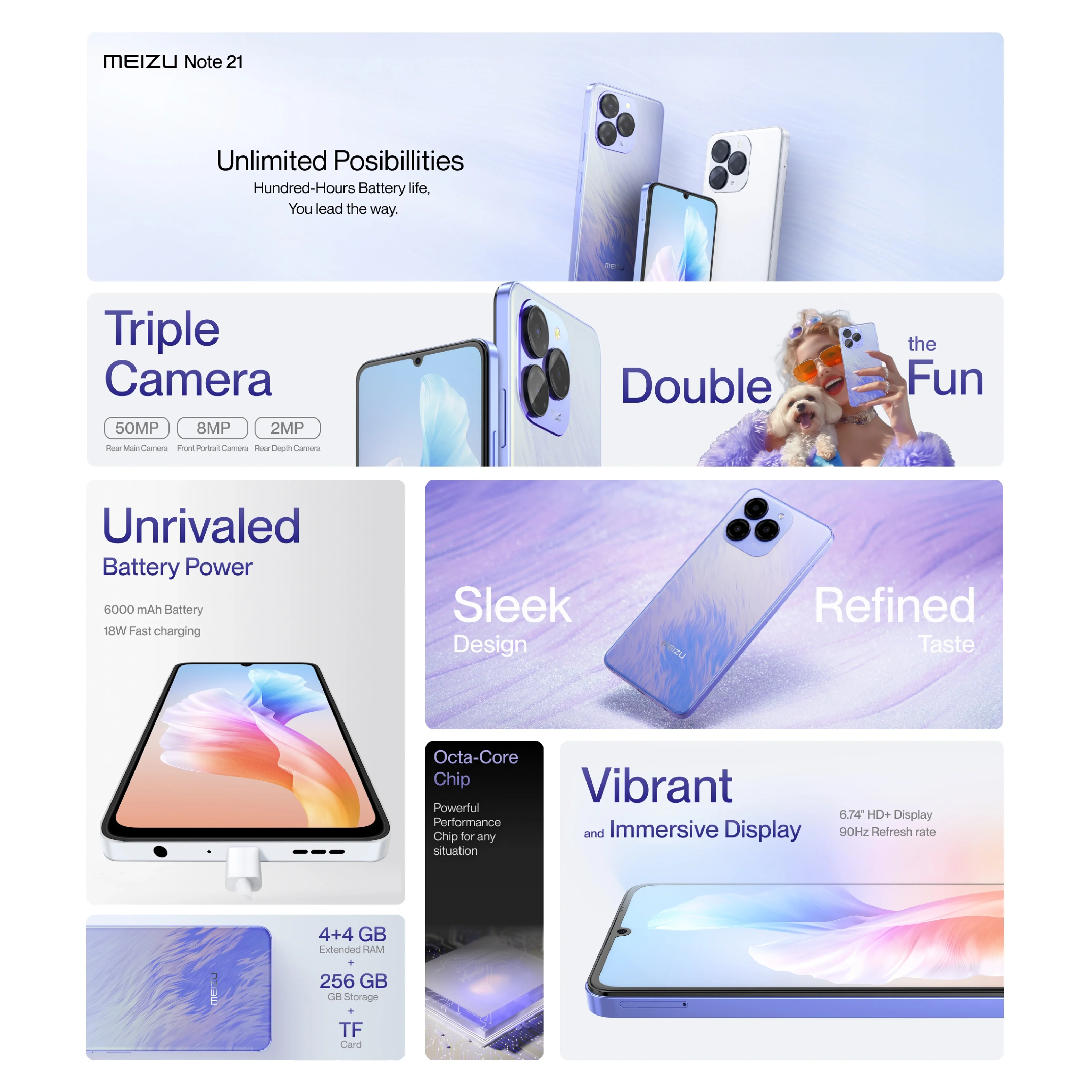 Смартфон MEIZU Note 21 8/256ГБ