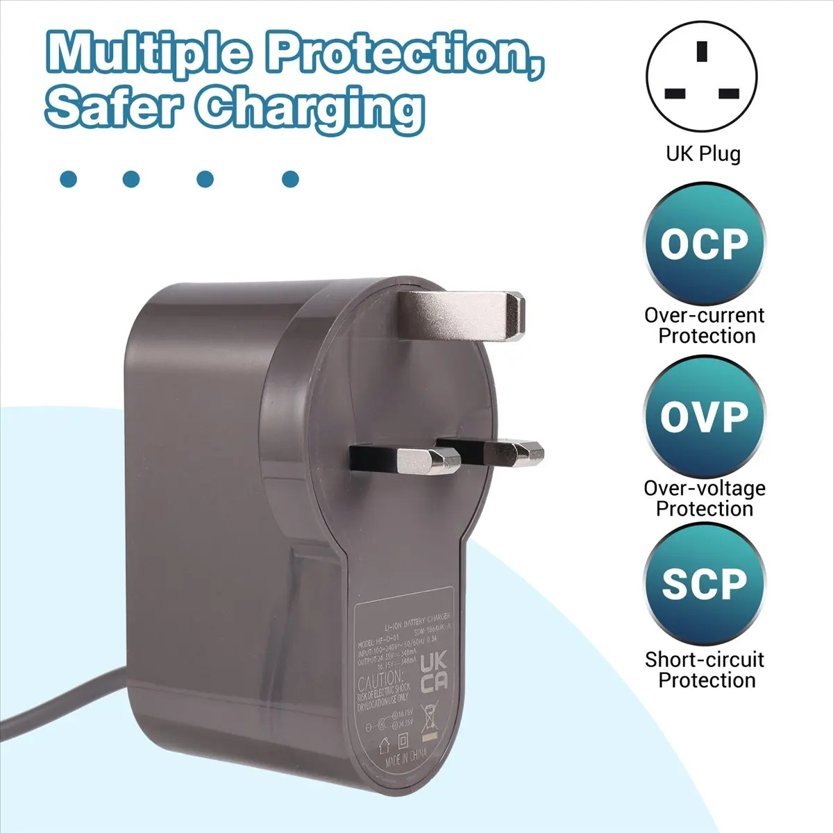 Фото Зарядное устройство DT56 для пылесосов Dyson DC30/DC31/DC34/DC35/DC44/DC45/DC56, запчасти для пылесосов, британская вилка №5