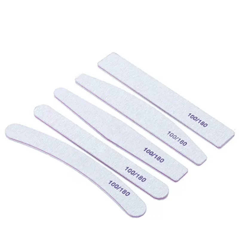 

2022NEW Nail File 100/180 Double-sided Nail File Strips Nail Art Sanding Files Manicure Polishing Nail Care Tool