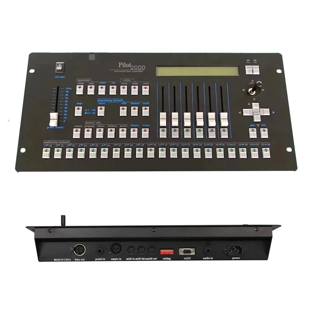 2 шт. в коробке Pilot 2000 контроллер DMX 512 консоль сценическое освещение микшер DJ