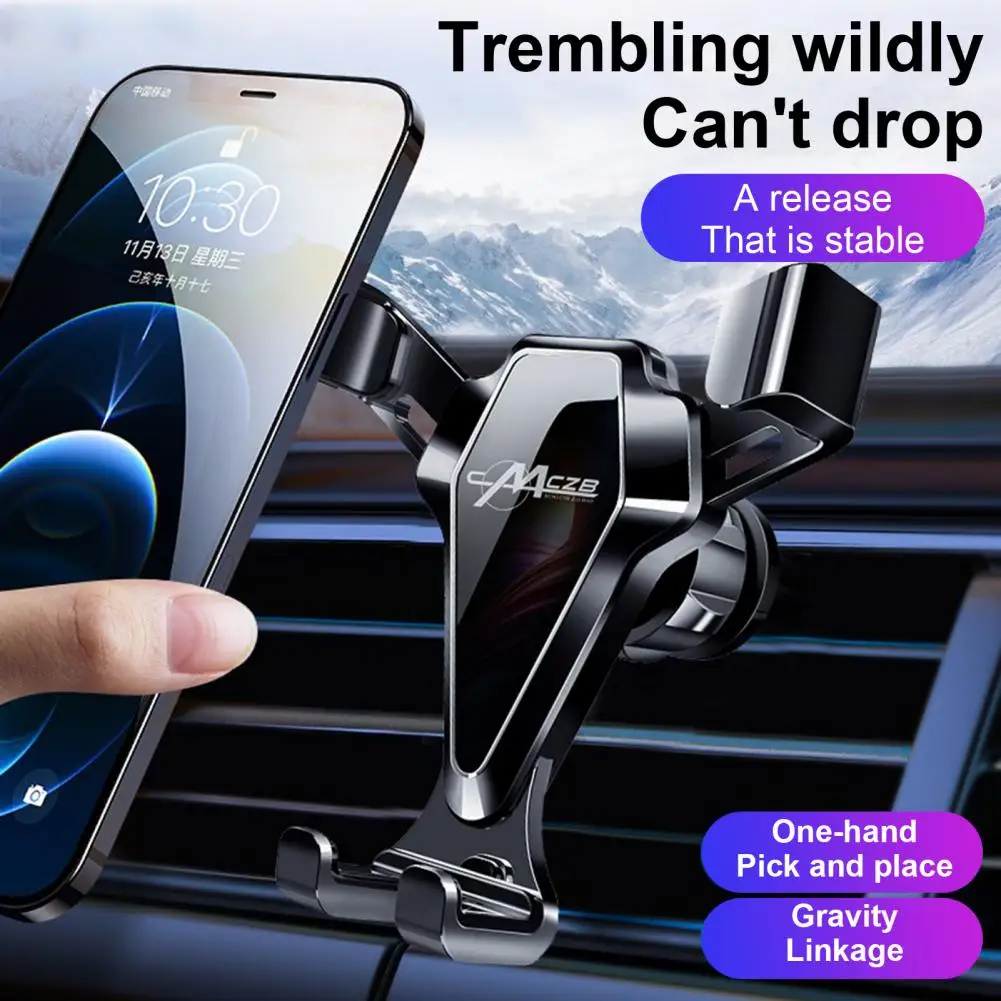 

Автомобильный держатель для телефона с гравитационным датчиком, с зажимом для выхода воздуха, устойчивое фиксированное вращение на 360 градусов, автомобильное крепление для смартфона из АБС-пластика для SUV