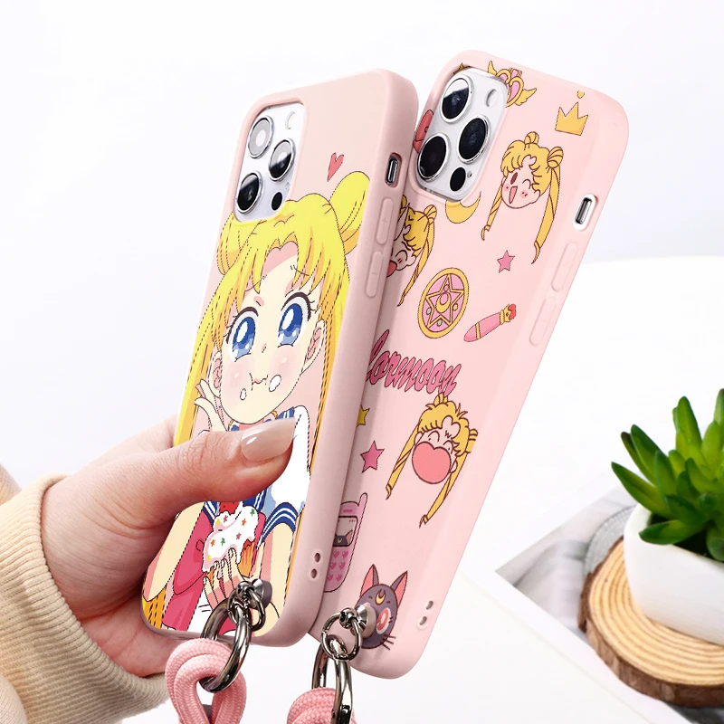 Силиконовый ТПУ чехол Lanyard для Samsung Galaxy A23 S21 S20 FE S22 Ultra S10 S9 Plus M12 M31 M52 Note 8 S10e S8 Сейлор