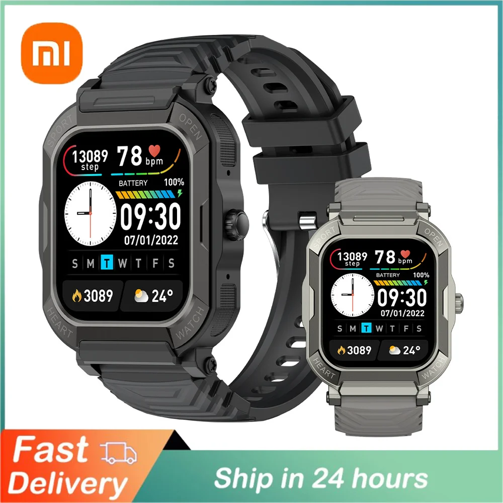 

Xiaomi Newest Smart Watch For Men Outdoor Sports Carbon Bluetooth Call IP68 5ATM Waterproof Heart Rate Blood Oxygen Monitoring