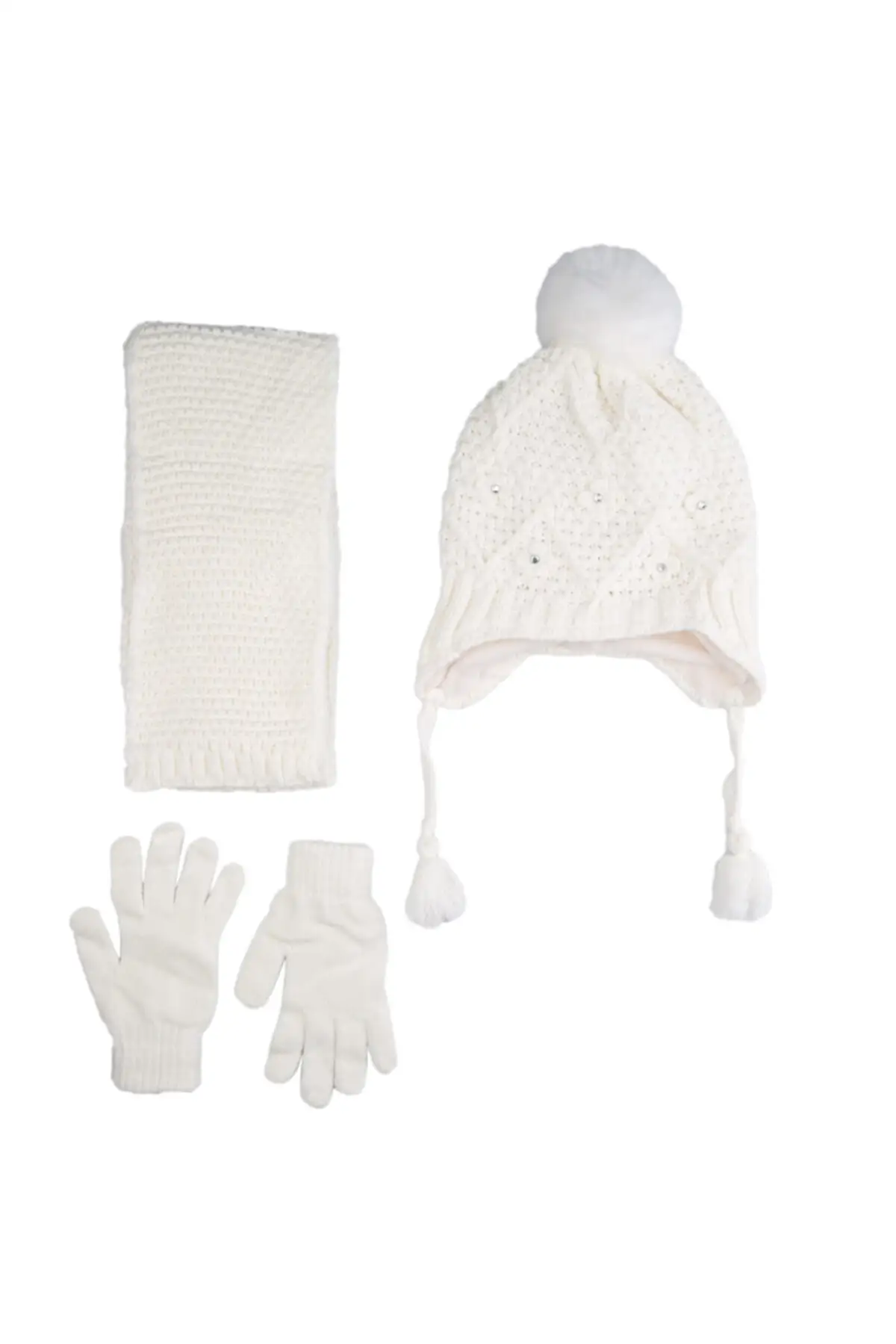 

Набор из шапки и перчаток для детей 4 лет 8 лет 3 шт. Снасть