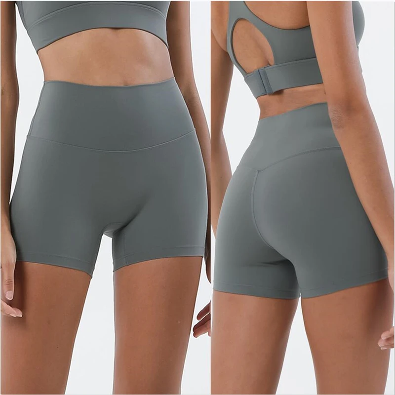 

Summer Shorts Women High Waist Tights Elastic Solid Color Shorts Female Workout Gym Sport Running Cycing Yoga Leggings Girl