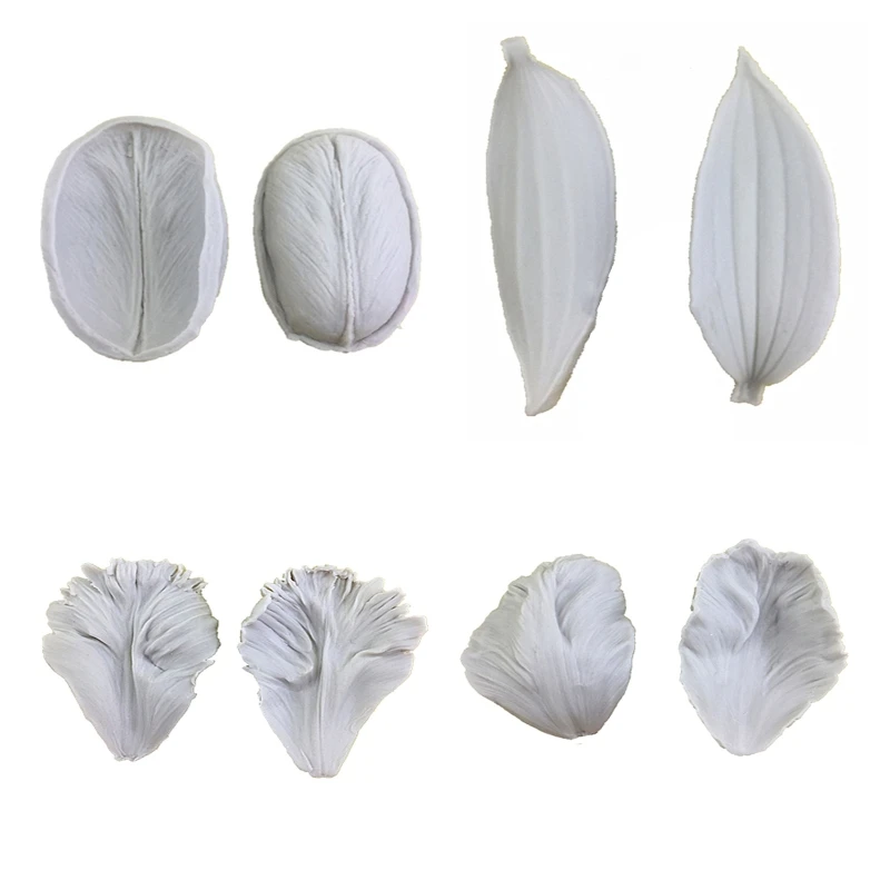 

Tulip Shaped Jelly Molds Silicone Mould Cake Decorating Gadgets Fondant Moulds