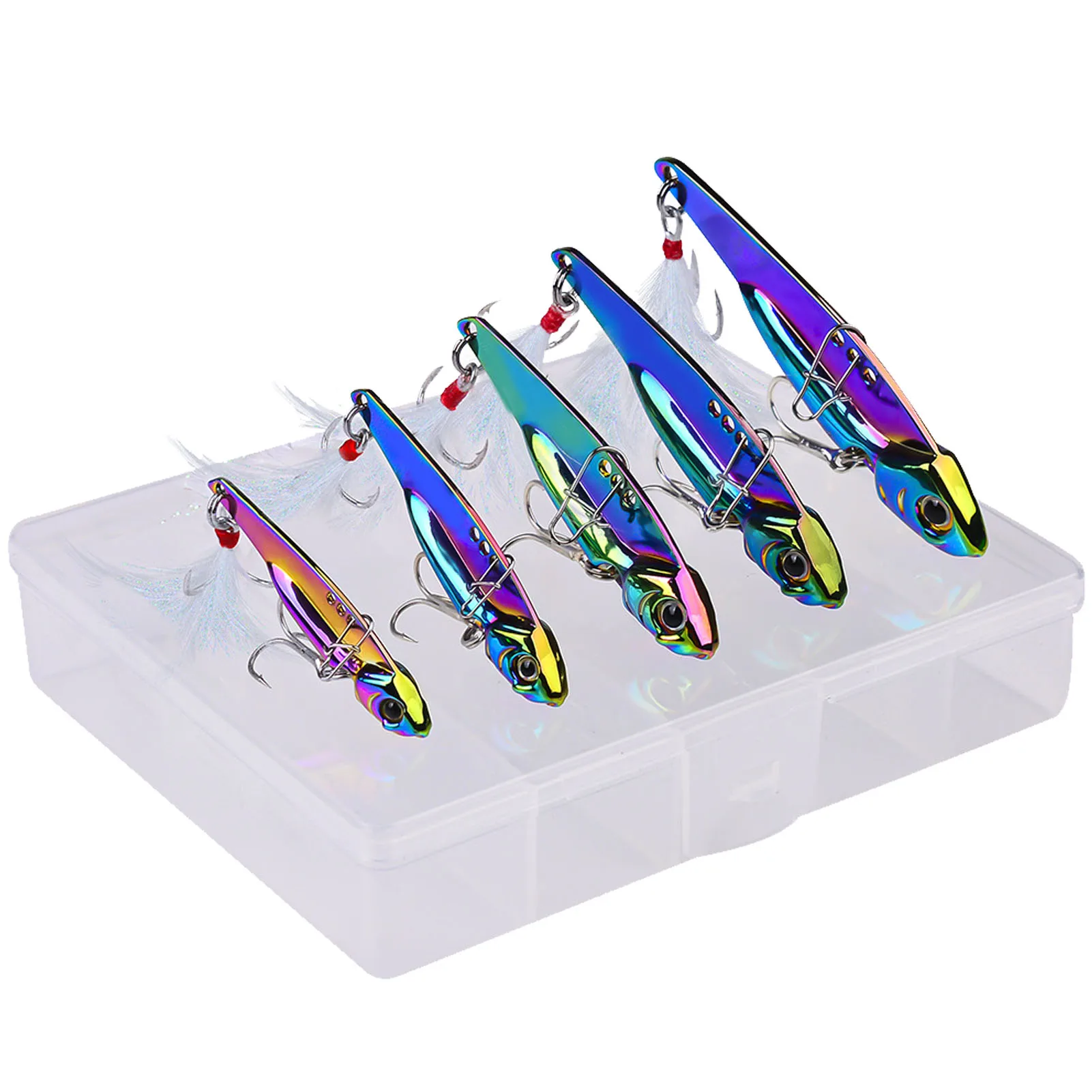 

3D Eyes Metal Vib Blade Lure Sinking Vibration Baits Tail Spinner Baits Artificial Fishing Spoons Lures For Pike Fishing