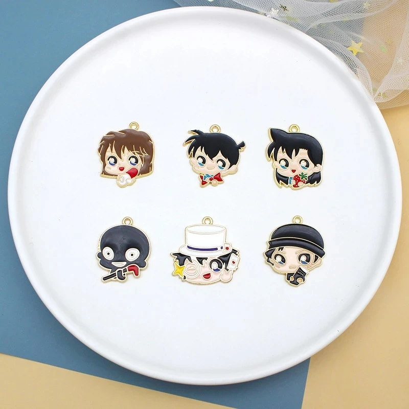 10 шт. Симпатичные эмалевые подвески из сплава в японском стиле аниме Подвесные