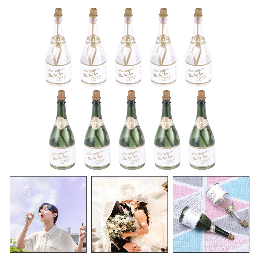 

12pcs Champagne Bubble Containers Decor Champagne Bottles Bubble Containers