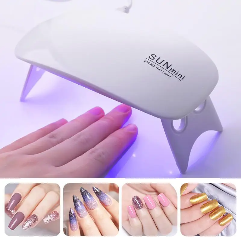 

Nails SUNmini 6W LED Nail Dryer Portable USB Cable UV Curing Lamp for Gel Based Polishes Manicure/Pedicure Gel Machine