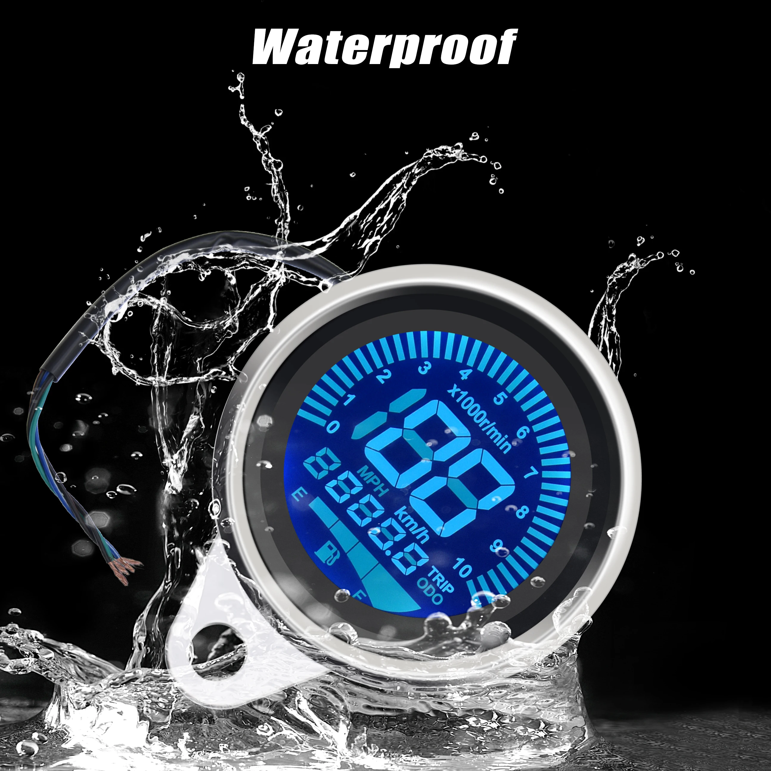 Одометр с ЖК-дисплеем в стиле ретро универсальный цифровой спидометр для