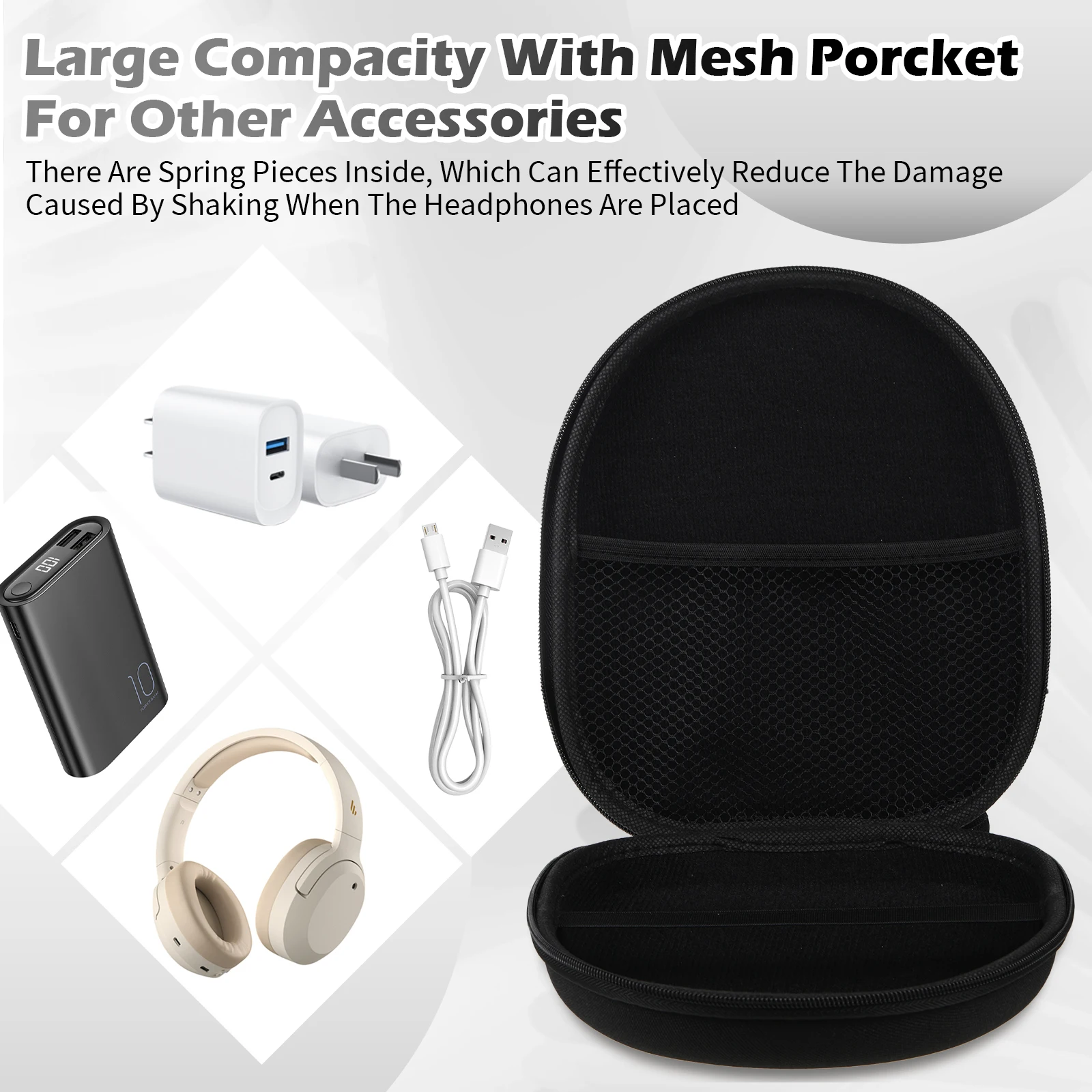 Жесткий чехол для наушников sony WH-CH500 XB450 550AP 650BT 950B1 N1 AP защитный жесткий гарнитуры 4