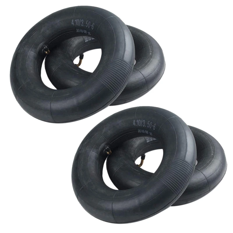 

4X 4.10/3.50-6 Replacement Inner Tube For Wheelbarrows Snow Blowers, Wagons, Carts, Hand Trucks, Lawn Mowers