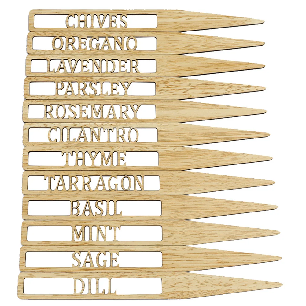 

For Pots Vegetable Herb Sign Garden Tags Organize Replacement 12/30/50pcs 2.5*25cm/6*10cm Accessories Garden Tool