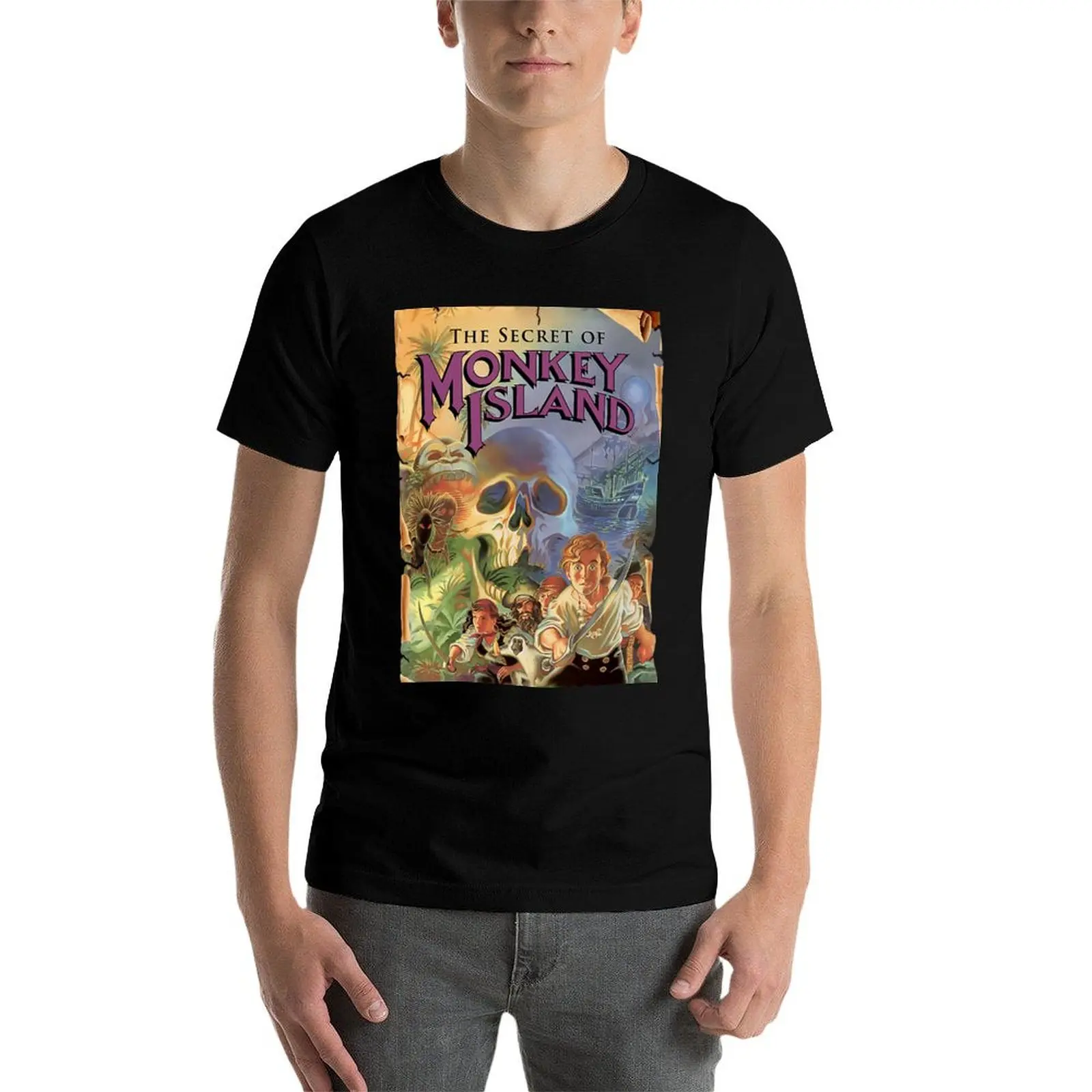 Фото Футболка The Secret of Monkey Island, повседневная свободная футболка с короткими рукавами №4